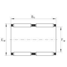 滾針及保持架組件 K26X30X22-ZW, 根據(jù) DIN 5405-1/ ISO 3030 標(biāo)準(zhǔn)，雙列