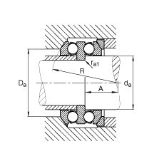 推力深溝球軸承 54315, 根據(jù) DIN 711/ISO 104 標(biāo)準(zhǔn)的主要尺寸，雙向，帶球面軸承座圈，可分離
