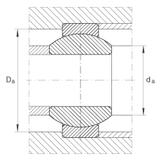 關(guān)節(jié)軸承 GE10-FO, 根據(jù) DIN ISO 12 240-1 標(biāo)準(zhǔn)，需維護