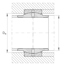 關(guān)節(jié)軸承 GE32-LO, 根據(jù) DIN ISO 12 240-1 標(biāo)準(zhǔn)，需維護(hù)